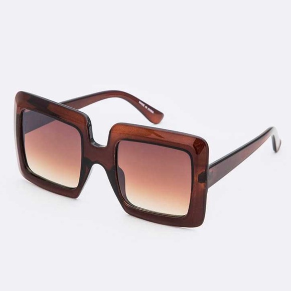 Accessories - ⚠️Last Pair! Brown Square Sunnies